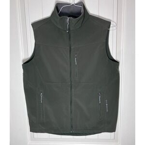 Black Diamond Mens Softshell Fleece Lined Vest Olive Green Small Performance Top